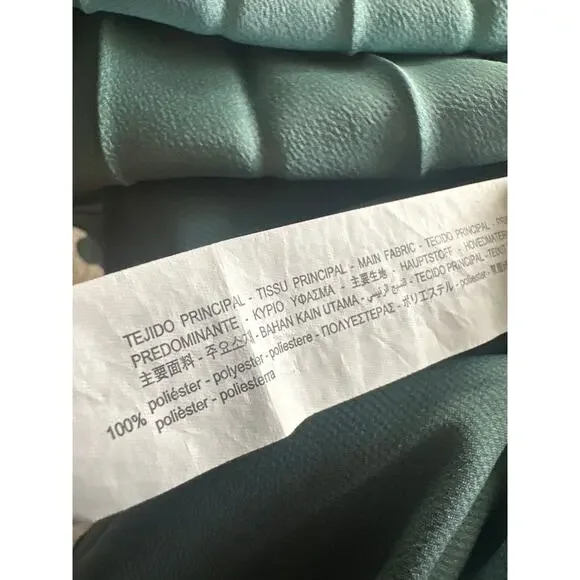 ZARA Pleated Satin Asymmetrical Midi Skirt Size Medium